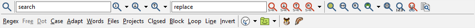 Search toolbar